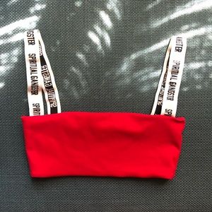 Spiritual Gangster Logo Bandeau Active Bra
